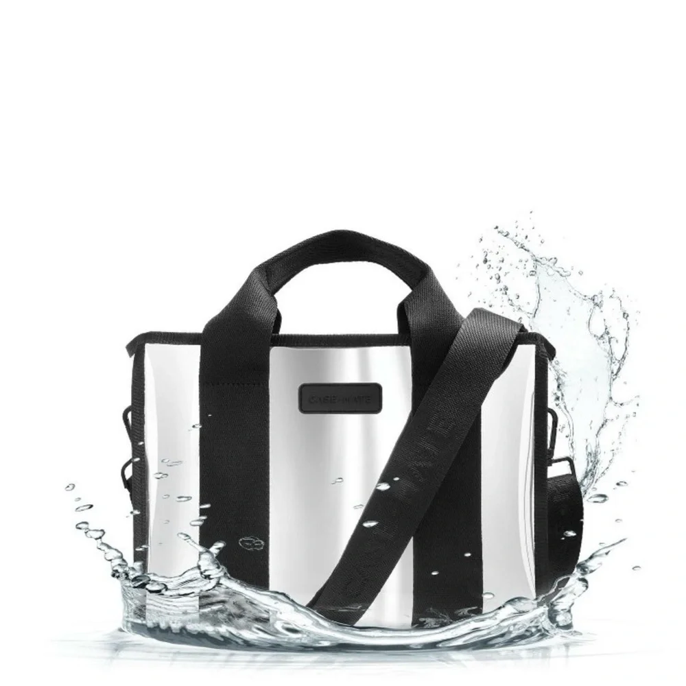 Case-Mate silver chrome zip tote bag - Picture 4 of 4